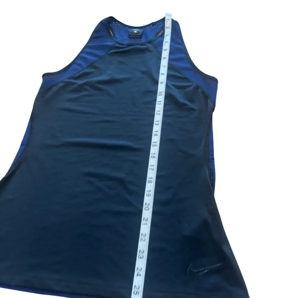 Nike Pro Hypercool High Neck Racerback Tank Top Breathable Women's Small Blue - Picture 9 of 9